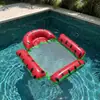 Raft Inflable Flotante Modelo Nuevo Transfronterizo para Exteriores Plegable con Respaldo Malla Cama Flotante Productos Inflables para Agua Sillón Cama Flotante