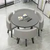 Mesa e Cadeiras Simples Modernas para Negócios e Recepção de Convidados, Mesa Redonda Pequena para Lanchonete de Chá com Leite, Mesa de Jantar