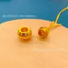 Colgante de Calabaza Dorada Estilo Antiguo Atrae Fortuna, Collar Sólido Doble Bendición, Cadena para Suéter Joyería al por Mayor