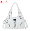 Bolsas Femininas Populares de Comércio Exterior Transfronteiriço Bolsas Europeias e Americanas Bolsas de Ombro Tendência Grande Capacidade Bolsas Transversais Portáteis Venda por Atacado Feminina