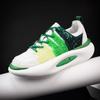 Zapatos de hombre de tela de seda de hielo de verano con sonrisa abierta, zapatos de pan con punta redonda, suela gruesa, zapatos de tabla que aumentan la altura, zapatos deportivos a juego de colores