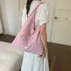 Luna Creciente Suave Primavera/Verano Nuevo Producto Estilo Ins Bordado Floral Bolso de Lona Bolso Tote Coreano para el Trabajo Bolso de Nylon