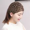 Nuevo Estilo Banda para el Cabello Calada Flor de Ciruelo Cuentas para Uñas Sonido Vibratorio Celebridad de Internet Borde Ancho Cubre Pelo Presionado Banda para el Cabello Cubre Canas Diadema para Mujer Tocado Tocado Banda para el Cabello