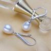 Aretes de Perlas Naturales de Origen Lago Shanxia de Zhuji para Mujer Explosiones de Comercio Exterior Hebilla para la Oreja Cobre Blanco Chapado en Oro Accesorios para Aretes Venta al por Mayor