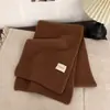 Bufanda de Punto de Color Sólido para Mujer Temporada Otoño Invierno Estilo Coreano Cuello Redondo Lana de Estudiante Versátil Cálida Gruesa Snood Pareja de Moda