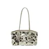Bolsa de mão estilo coreano, nova bolsa tote de lantejoulas para o dia a dia, grande capacidade, moderna e versátil para eventos noturnos, bolsa casual de ombro