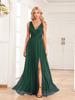 Vestido Estilo Europeo y Americano 2026 para Mujer, Nuevo Vestido de Gala de Malla Francesa para Fiesta, Elegante Vestido Largo con Abertura Lateral