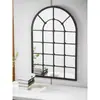 Espelho decorativo de janela falsa, decoração de parede simulada para sala de jantar/sala de estar, pendente decorativo criativo, parede de fundo, pendente de parede de ferro forjado.