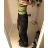 Jeans Longo Feminino Estilo Coreano Retro Elegante Solto Plissado Designer para Primavera e Outono de 2026