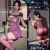 Lencería Sexy, Atuendos Transparentes Divertidos para Mujer, Uniformes Estilo Abstinencia, Conjuntos Provocativos, Pijamas, Medias Negras, Camisones Juguetones Qqny