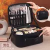 Nueva Bolsa de Maquillaje Portátil para Viaje con Gran Capacidad, Se Puede Fijar a una Maleta, Estuche Multifuncional para Almacenar y Organizar Maquillaje
