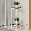 Suporte de ferro nórdico para flores, suporte decorativo de rabanete verde, suporte para vasos de flores carnudos, suporte para sala de estar, suporte de chão para flores com armazenamento multicamadas