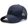 Gorra de Béisbol Deportiva para Exteriores para Hombre Verano Malla Transpirable Sombrero para el Sol Estilo Coreano Color Liso Gorra Casual para Exteriores