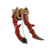 Armas de Juguete Periféricas del Juego Delta Force Cuchillo de Juguete Cuchillo Garra Cuchillo Búho Rojo Modelo de Arma de Combate Cercano Adornos Metálicos