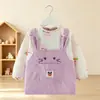 Sobretudo infantil bebê anti-vestir impermeável anti-sujo blusa roupa protetora feminina meninos outono e inverno manga longa babador saia para bebê
