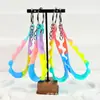 Llavero de Silicona de Burbujas de Colores para Aliviar el Estrés Cordón de Cuero Pulsera de Goma Suave Cartera al por Mayor Estuche para Lápices Accesorios de Lanyard