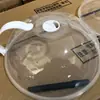Cubierta para Calentar Horno Microondas, Cubierta a Prueba de Aceite, Cubierta Transparente Redonda de Plástico para Calentar, Cubierta con Asa para Conservar la Frescura, Cubierta Antisalpicaduras, Cubierta Especial