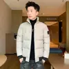 Abrigo de algodón para hombre, chaqueta de algodón engrosada de invierno, modelo otoño e invierno 2024, chaqueta acolchada con cuello alto, diseño de cabeza de tigre, abrigo de algodón talla grande