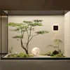 Plantas Verdes Arce Artificial Paisajismo Arce Japonés Villa Patio Sala de Té Escaparate Plantas de Paisajismo Decoración Adornos