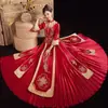 Traje Xiuhe 2026 Nuevo Estilo Vestido de Novia Vestido para Brindis de Boda Vestido de Dragón y Fénix Vestido de Boda Tradicional Chino Pareja Temporada de Otoño