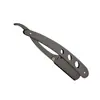 Popular Navalha Antiga de Aço Inoxidável 3 Furos Navalha Manual Faca de Barbeiro Faca de Barbear para Rosto Faca de Barbear para Cabelo