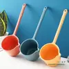 Cuchara de Agua de Plástico con Mango Largo para Cocina, Cuchara de Agua Engrosada para Regar Flores y Campos de Verduras, Cucharón de Agua, Cuchara de Agua para Niños y Baño de Bebé