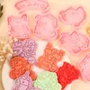 Molde para Galletas 3D con Texto del Año del Caballo Serie de Bendiciones, Molde para Estampar Fondant, Herramienta Realista para Hornear DIY