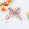 Nuevo 70# grande gasa de nieve estampado patrón de amor flor de mano decoración de coche de boda flor embalaje de regalo flor