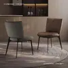 Cadeira de Jantar Minimalista Italiana para Casa Designer Luxo Leve Hotel Cadeira de Negociação Cadeira com Encosto Cadeira de Jantar Estofada de Ponta Bom Item
