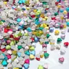 5*5mm Corazón de Melocotón Popular Joyería para Uñas Corazón Planos Base Corazón de Melocotón Diamante Brillante Mini Corazón Forma de Corazón Diamante para Uñas de Dedo Artesanía DIY Venta al por Mayor