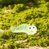 Dibujos animados lindos luminosos Oruga resina pequeños adornos Musgo micro paisaje jardinería bonsái decoración de paisaje accesorios