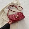 Bolso pequeño elegante de estilo coreano para mujer, bolso bandolera de hombro a juego, estilo occidental, pequeño bolso cuadrado, primavera 2024
