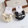 Paquete de 2 Gomas para el Cabello de Tela con Acabado de Alta Gama, Scrunchies Elegantes, Bandas Elásticas de Alta Elasticidad