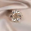 Broche de Mariposa de Cristal Tridimensional de Nuevo Estilo para Transmisión en Vivo, Gama Alta, Lujo Ligero, Moderno, Elegante, Broche de Insecto Único para Mujer