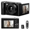 Câmera Digital 4K de Alta Definição Mais Vendida no Exterior, Câmera Digital Mirrorless com Tela Articulada Lateral, Câmera Digital Retro com Zoom Digital