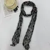 Bufanda Nueva de Algodón y Lino 2026 para Mujer, Chal Vintage Degradado Estilo Bali, Estampado de Leopardo, Plisado, Delgado, Largo, Calentador de Cuello de Lunares