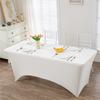 Capa de mesa elástica de comércio transfronteiriço Festa ao ar livre Casamento Retangular Spandex elástico Toalha de mesa Toalha de mesa de coquetel