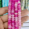 Cuentas de Ábaco Teñidas al Agua de 8x5 mm, Cuentas de Vidrio que No se Desvanecen, Cuentas Sueltas de Vidrio, Materiales para Joyería de Pulseras, Venta al por Mayor para Manualidades con Cuentas