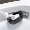 Set de escobilla para inodoro para uso doméstico sin rincones muertos, Cepillo de limpieza con mango largo para baño, Escobilla para inodoro con base