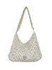 Bolsa plissada de design exclusivo para mulheres, novo modelo outono 2026, bolsa de ombro com laço, bolsa de axila da moda
