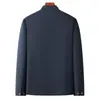 Chaqueta de Alta Calidad M-7XL Nueva para Primavera y Otoño, Estilo Casual de Negocios para Hombre, Chaqueta con Cuello mao sin Planchar, Ropa de Abrigo para Hombre de Tallas Grandes