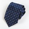 Directo de fábrica ropa formal para hombre moda profesional negocios corbata 8cm patrón de lunares Azul nueva corbata para traje
