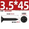 Tornillos Autoperforantes de Cabeza Plana Cruz Negra Endurecida Ka Tornillos Pequeños de Cabeza Avellanada M1M1.2M1.7M2M2.6M3M4Mm
