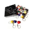 Bolas de billar para niños tres tamaños mini bolas pequeñas bolas de cristal para el hogar bolas de billar de 16 colores bola 8 negra llavero de mesa de billar