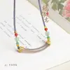 Cordón para Lanyard con Cuenta Dzi Cruzada, Cuerda para Collar con Colgante de Ágata Roja del Sur, Cuerda para Colgante de Jade Tejida a Mano Ajustable para Hombres y Mujeres con Hebilla de Seguridad