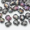 Novo Cristal Esmalte Animal Pequeno Pingente 10MM Desenho Animado Coelho Contas De Vidro Brincos Pulseira Colar Acessórios