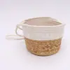Estilo pastoral calabaza de agua de pasto tejido cesta de almacenamiento tejida tamaño estilo material natural cuerda de algodón cesta de almacenamiento comercio exterior supermercado