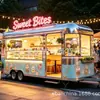 Carrito de snacks de fábrica de Shanghái, comida famosa en internet móvil, desayuno móvil, brochetas fritas, barbacoa, puesto de comida, food truck, heladería