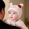 Gorro para bebé para primavera y otoño, lindo gorro con protección para las orejas para recién nacidos, gorros para bebés y niños pequeños para salir, gorro protector para la fontanela