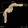 Calcomanía de Flor Tallada en Madera Maciza Estilo Europeo Francés Ángulo Flor Panel de Pared Fondo Pared Puerta de Gabinete Decoración de Muebles Cableado Piezas de Flores de Madera